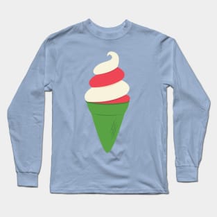 Candy Cane Ice Cream Long Sleeve T-Shirt